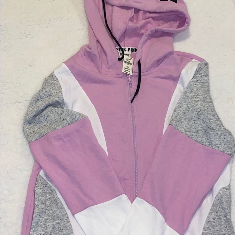 ❤️PINK FULL ZIP HOODIE❤️ - Picture 1 of 4